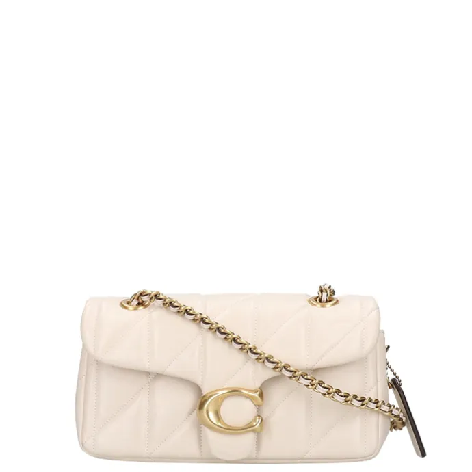 Coach Tabby 20 Shoulderbag With Chain Quilting chalk