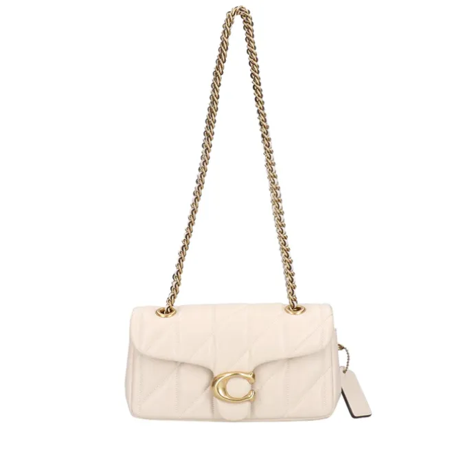 Coach Tabby 20 Shoulderbag With Chain Quilting chalk