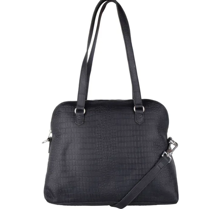 Cowboysbag Shoulderbag Winwick croco black