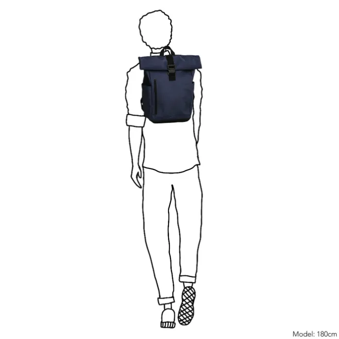 Daniel Ray Griffith Rolltop Backpack L navy