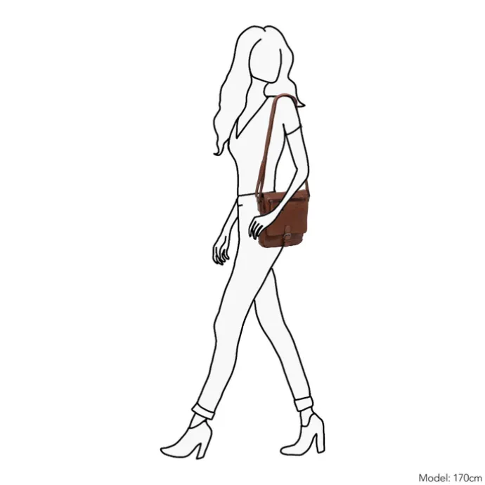 Daniel Ray Norwalk Crossbody cognac