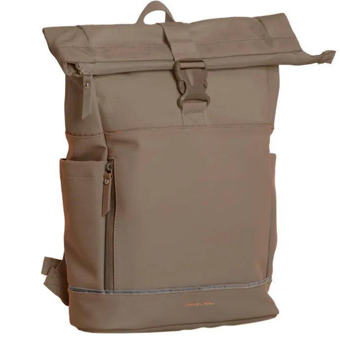 Daniel Ray Pittsburgh Rolltop Backpack Coated 15.6" taupe