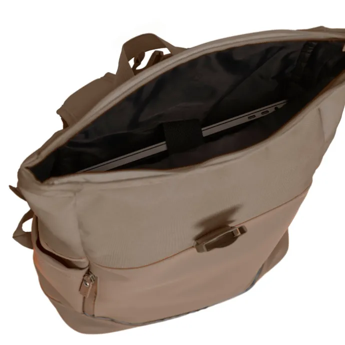 Daniel Ray Pittsburgh Rolltop Backpack Coated 15.6" taupe