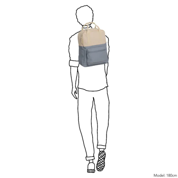 Daniel Ray Providenc Water-Repellent Backpack soft blue/beige