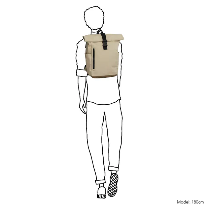 Daniel Ray Wangaratta Rolltop Backpack XL beige