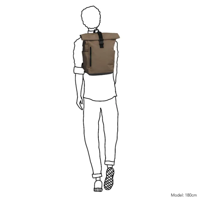 Daniel Ray Wangaratta Rolltop Backpack XL taupe