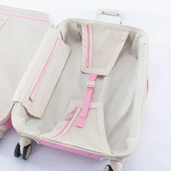 Decent Star-Maxx Handbagage Trolley 55 pastel roze