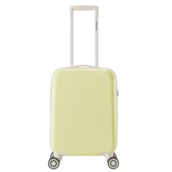 Decent Star-Maxx Handbagage Trolley 55 pastel geel