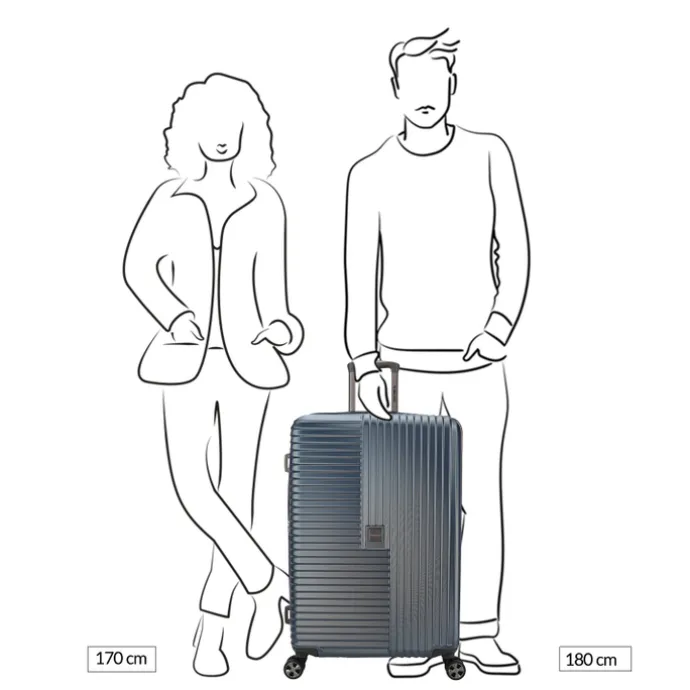 Decent Tourister Large Trolley 76 grey