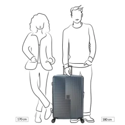 Decent Tourister Large Trolley 76 blue
