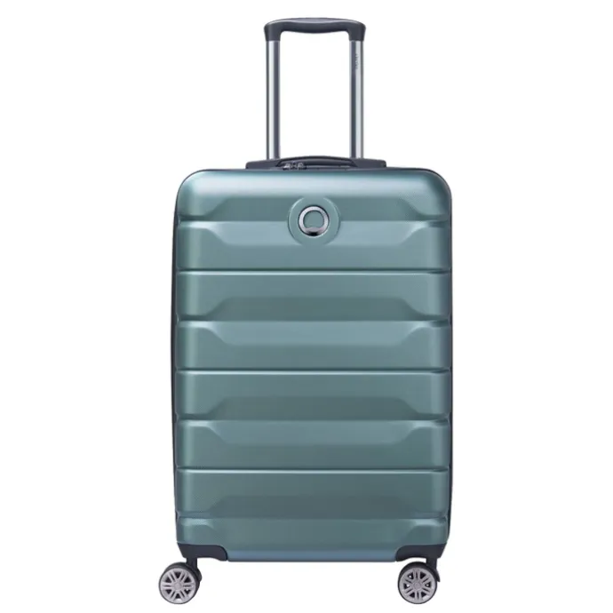 Delsey Air Armour 4 Wheel Medium Trolley 68 Expandable light green