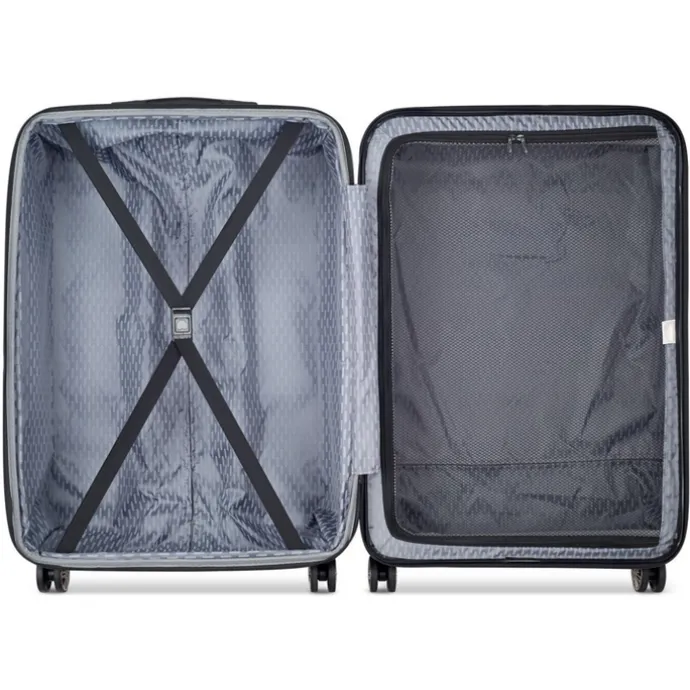 Delsey Air Armour 4 Wheel Large Trolley 77 Expandable black