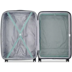 Delsey Air Armour 4 Wheel Large Trolley 77 Expandable light green