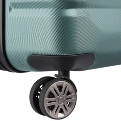 Delsey Air Armour 4 Wheel Large Trolley 77 Expandable light green