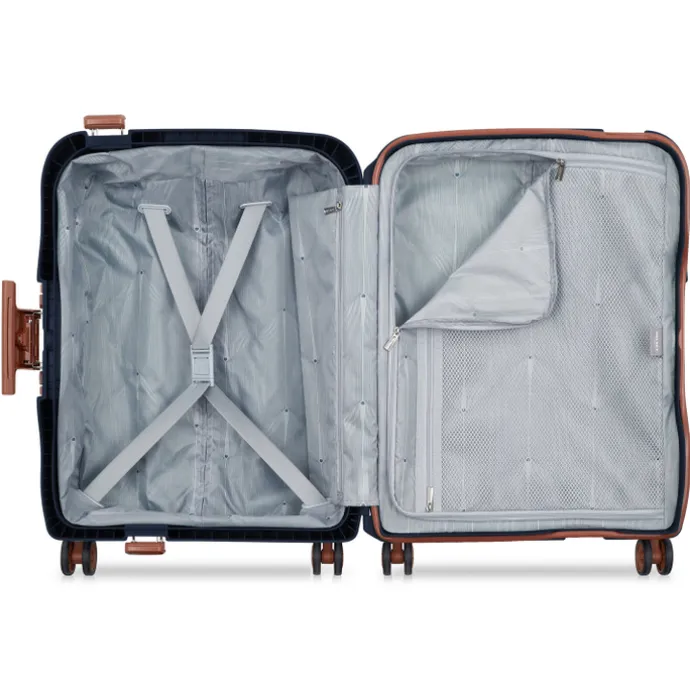 Delsey Moncey 4 Wheel Slim Cabin Trolley 55 cm ink blue