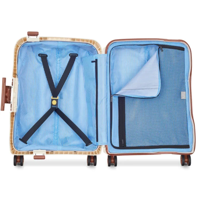Delsey Moncey 4 Wheel Slim Cabin Trolley 55/40 angora white
