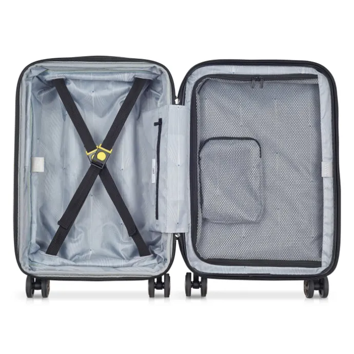 Delsey Shadow 5.0 Cabin Trolley Front Pocket 55 Expandable green