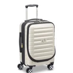 Delsey Shadow 5.0 Cabin Trolley Front Pocket 55 Expandable ivory
