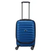 Delsey Shadow 5.0 Cabin Trolley Front Pocket 55 Expandable blue