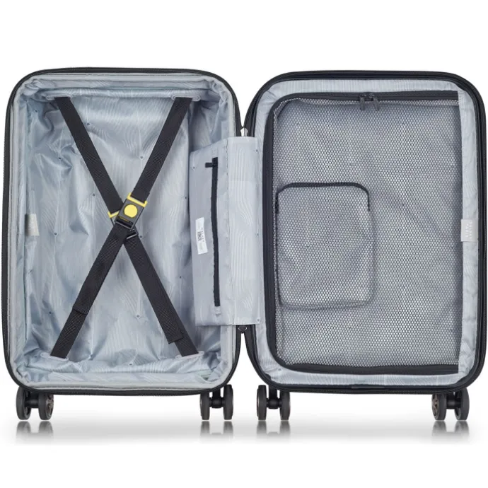 Delsey Shadow 5.0 Cabin Trolley Front Pocket 55 Expandable blue