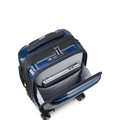 Delsey Shadow 5.0 Cabin Trolley Front Pocket 55 Expandable blue