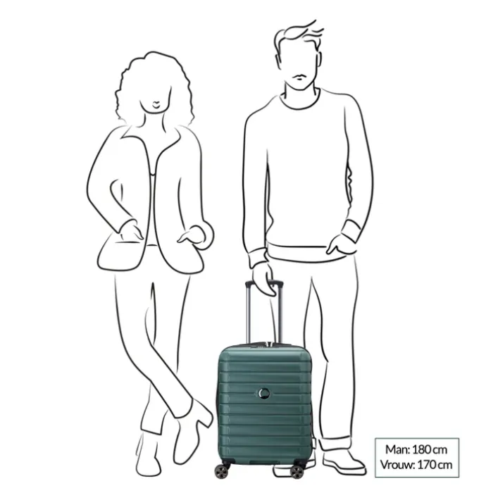Delsey Shadow 5.0 Cabin Trolley 55/40 green