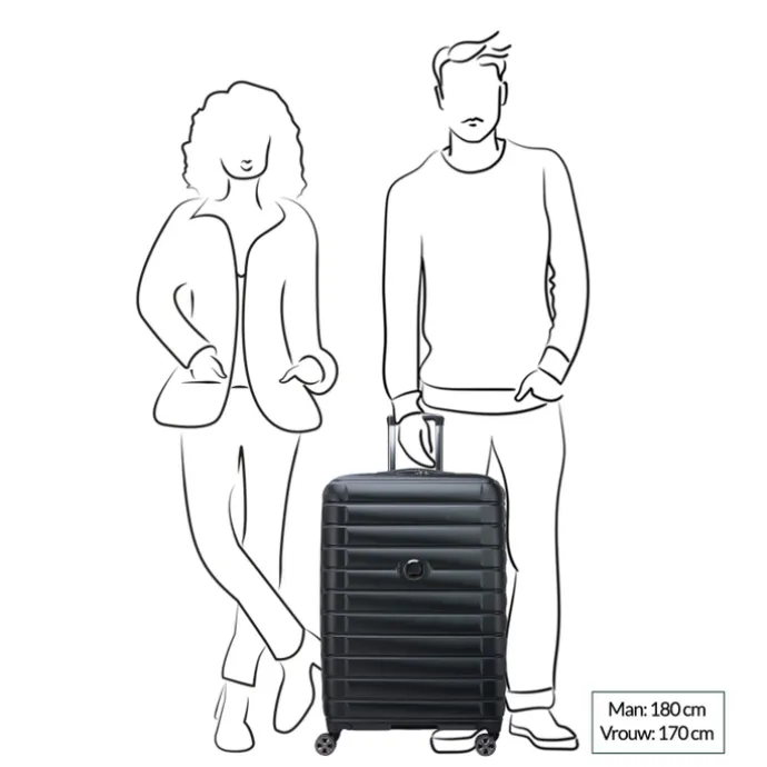 Delsey Shadow 5.0 Trolley 75 Expandable black