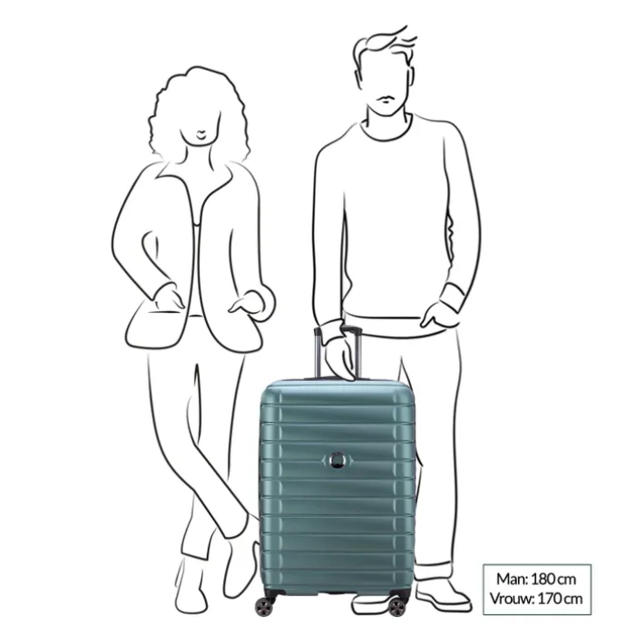 Delsey Shadow 5.0 Trolley 75 Expandable blue