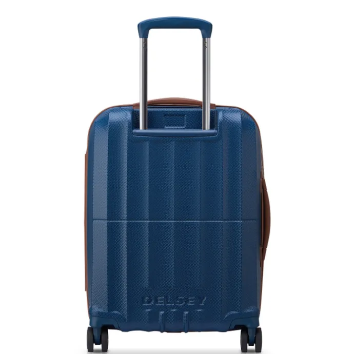Delsey St Tropez 4 Double Wheels Slim Cabin Trolley 55 navy