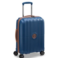 Delsey St Tropez 4 Double Wheels Slim Cabin Trolley 55 navy