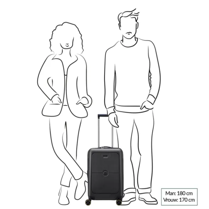 Delsey Turenne 2.0 Cabin Trolley S Front Pocket black