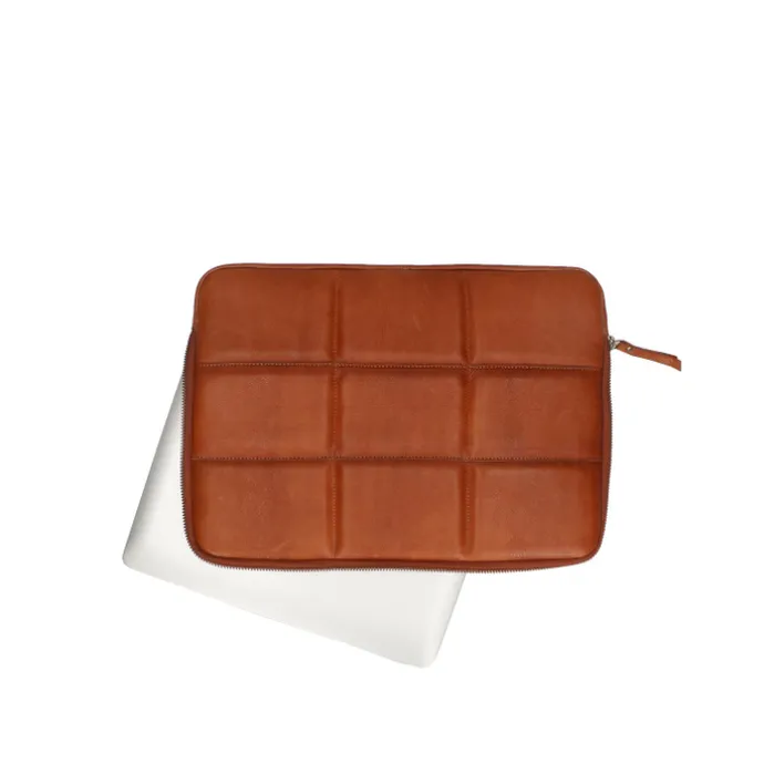 DIMAGINI Ava Padded Laptop Sleeve 13-14" cognac