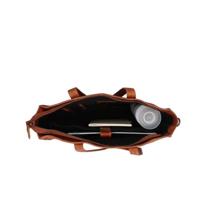 DIMAGINI Lana Croco Workbag 15.6" cognac