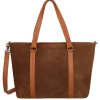 DIMAGINI Nala Suede Workbag 15.6" cognac