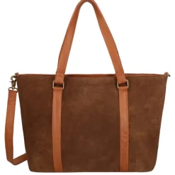 DIMAGINI Nala Suede Workbag 15.6" cognac