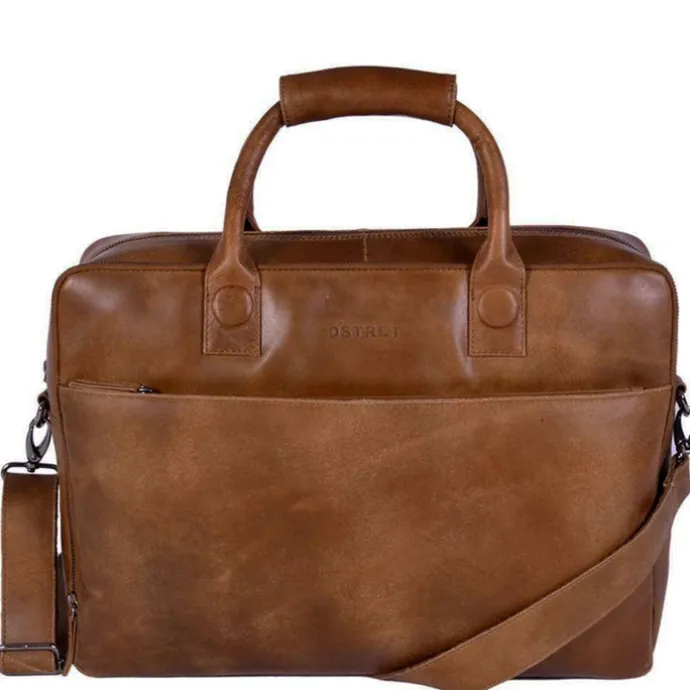 DSTRCT Fletcher Street Workingbag 17" cognac2