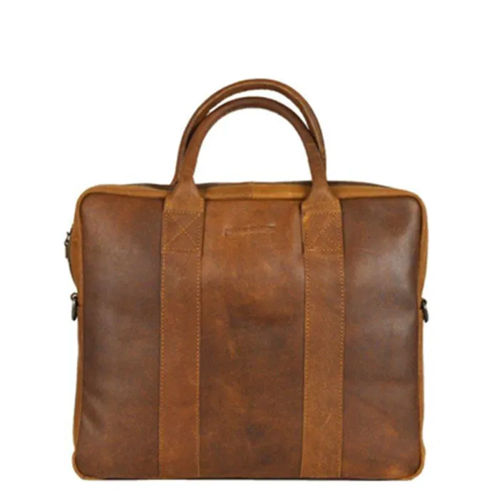 DSTRCT Limited Single Zip 14'' Laptoptas cognac