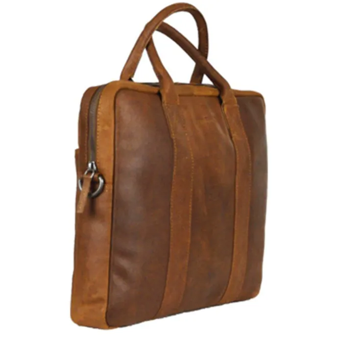 DSTRCT Limited Single Zip 14'' Laptoptas cognac