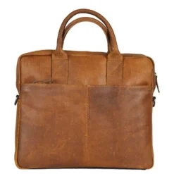 DSTRCT Limited Single Zip 14'' Laptoptas cognac