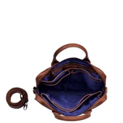 DSTRCT Limited Single Zip 14'' Laptoptas cognac