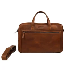 DSTRCT Premium Collection Laptopbag 15,6" cognac