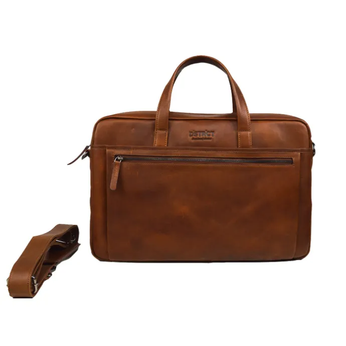 DSTRCT Premium Collection Laptopbag 15,6" cognac