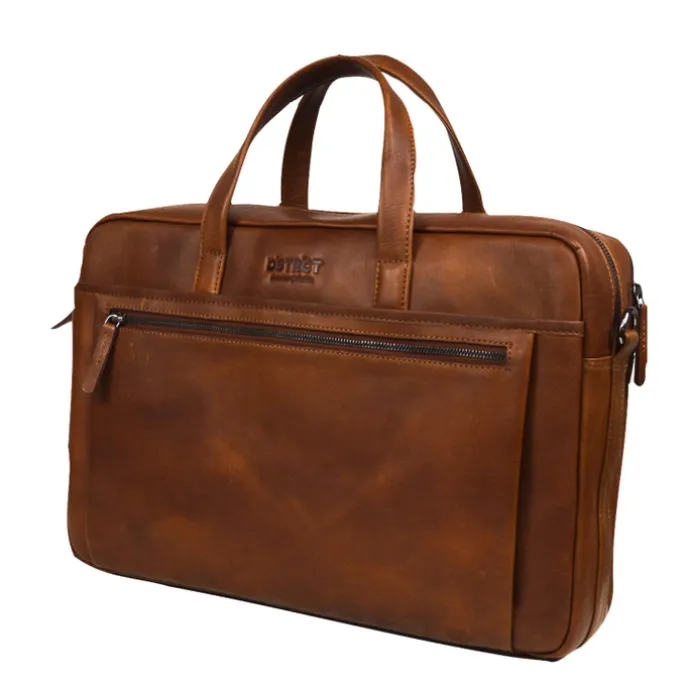 DSTRCT Premium Collection Laptopbag 15,6" cognac