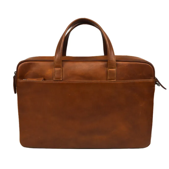 DSTRCT Premium Collection Laptopbag 15,6" cognac