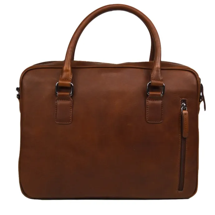 DSTRCT Premium Collection Laptopbag 14" cognac
