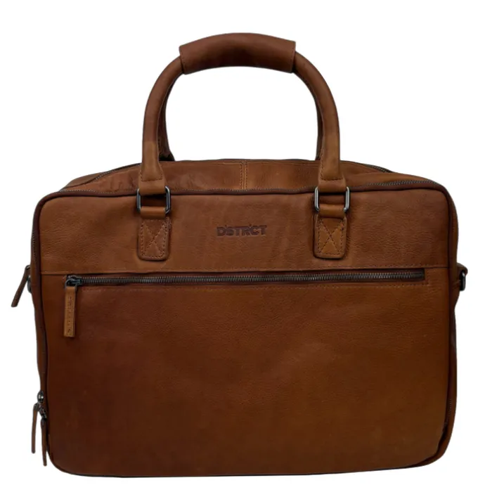 DSTRCT Preston Park Laptop Workingbag 17" cognac