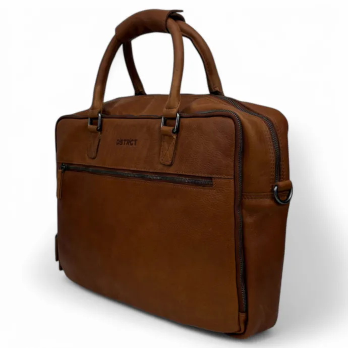 DSTRCT Preston Park Laptop Workingbag 17" cognac