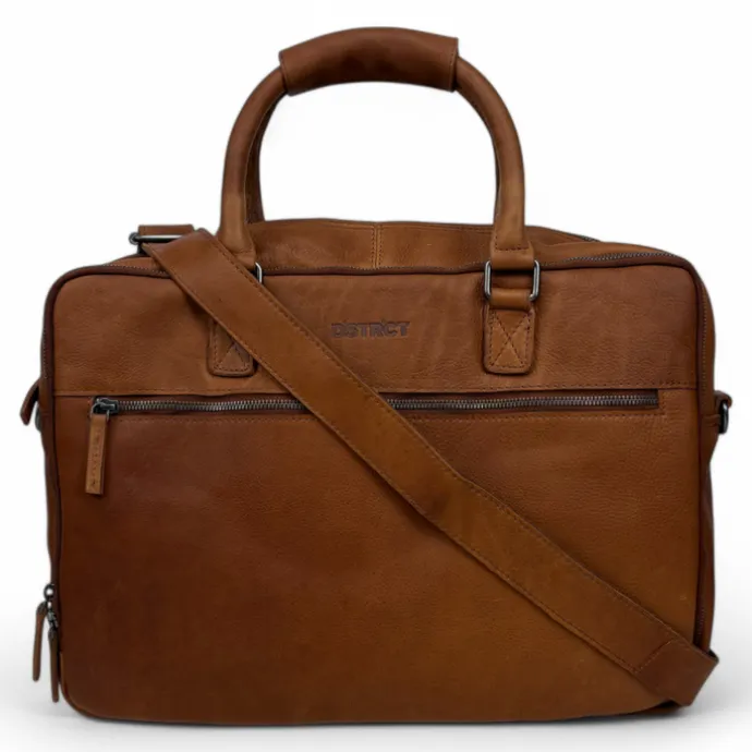 DSTRCT Preston Park Laptop Workingbag 17" cognac