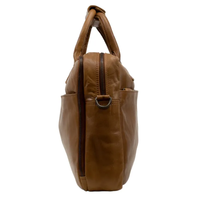 DSTRCT State Street Workingbag 17" cognac
