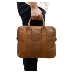 DSTRCT State Street Workingbag 13.3" cognac